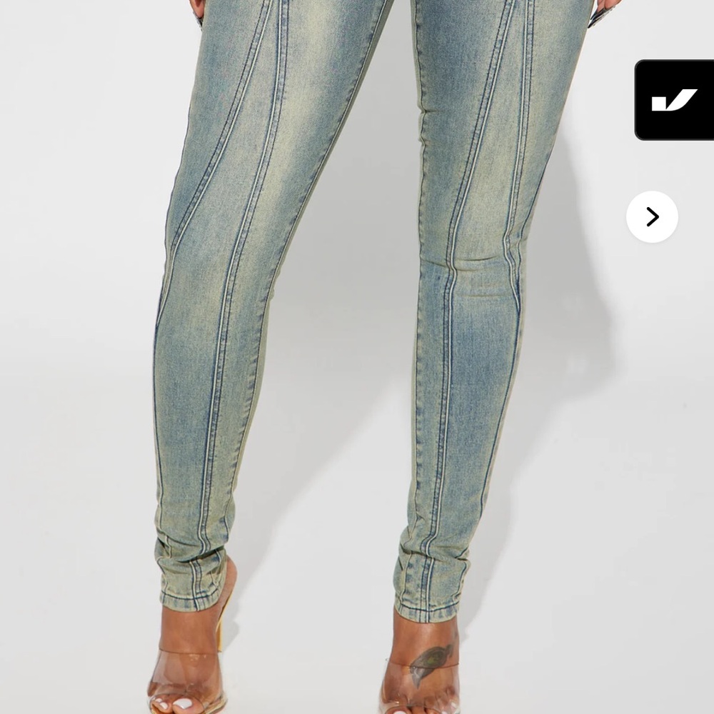 Fashion Nova Light Blue Skinny Jeans